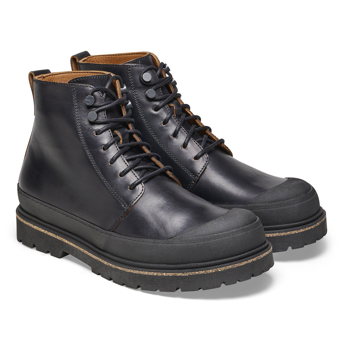Prescott Lace Men Oiled Leather in Color Black | Birkenstock