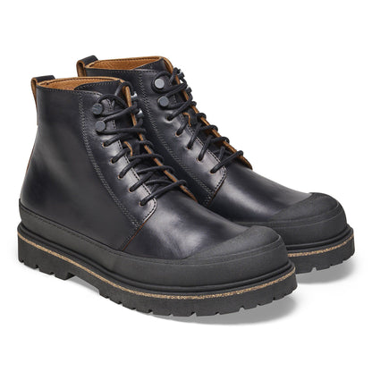 Prescott Lace Men Oiled Leather in Color Black | Birkenstock