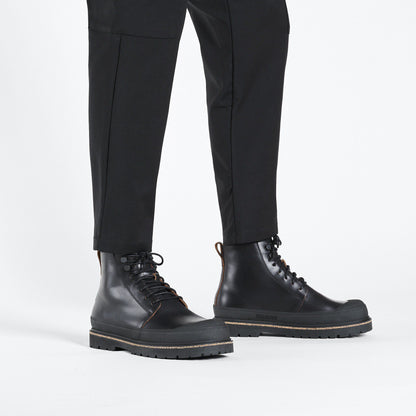 Prescott Lace Men Oiled Leather in Color Black | Birkenstock