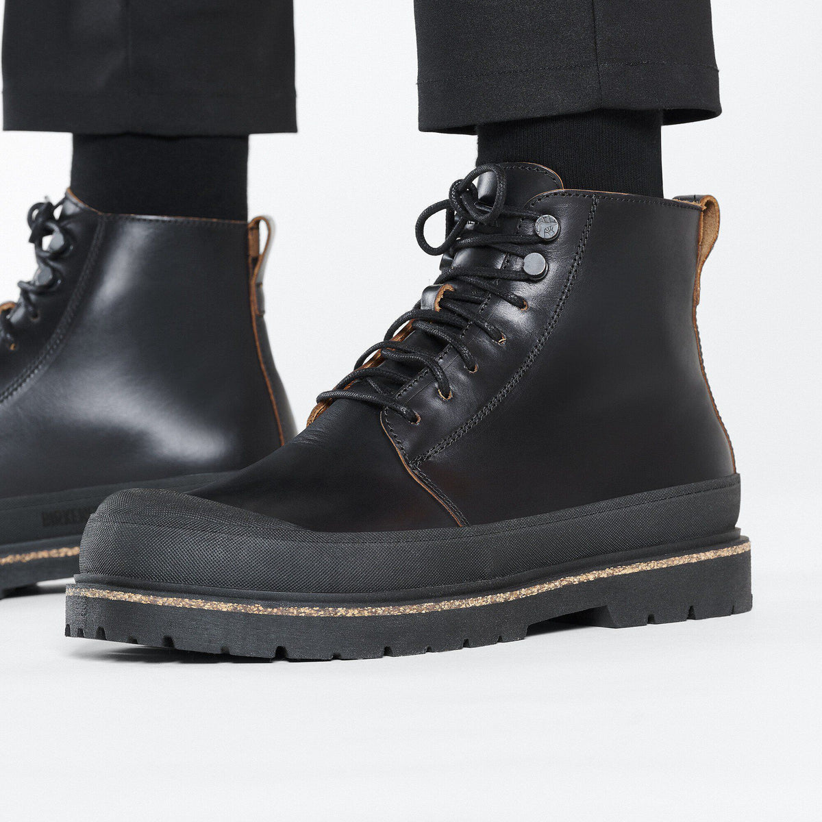 Prescott Lace Men Oiled Leather in Color Black | Birkenstock