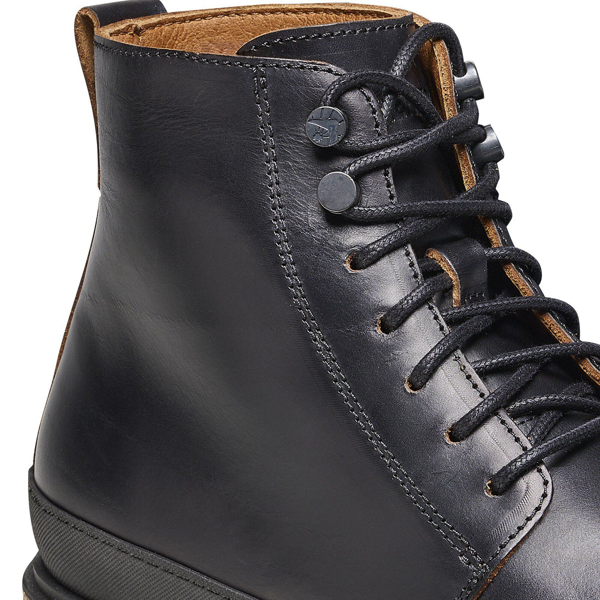 Prescott Lace Men Oiled Leather in Color Black | Birkenstock