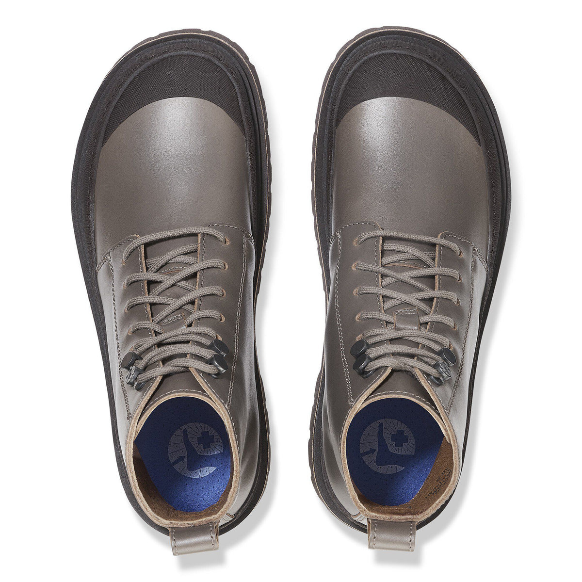 Prescott Lace Women Oiled Leather in Color Concrete Gray | Birkenstock