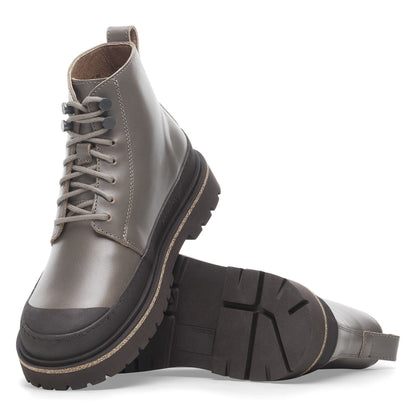 Prescott Lace Women Oiled Leather in Color Concrete Gray | Birkenstock