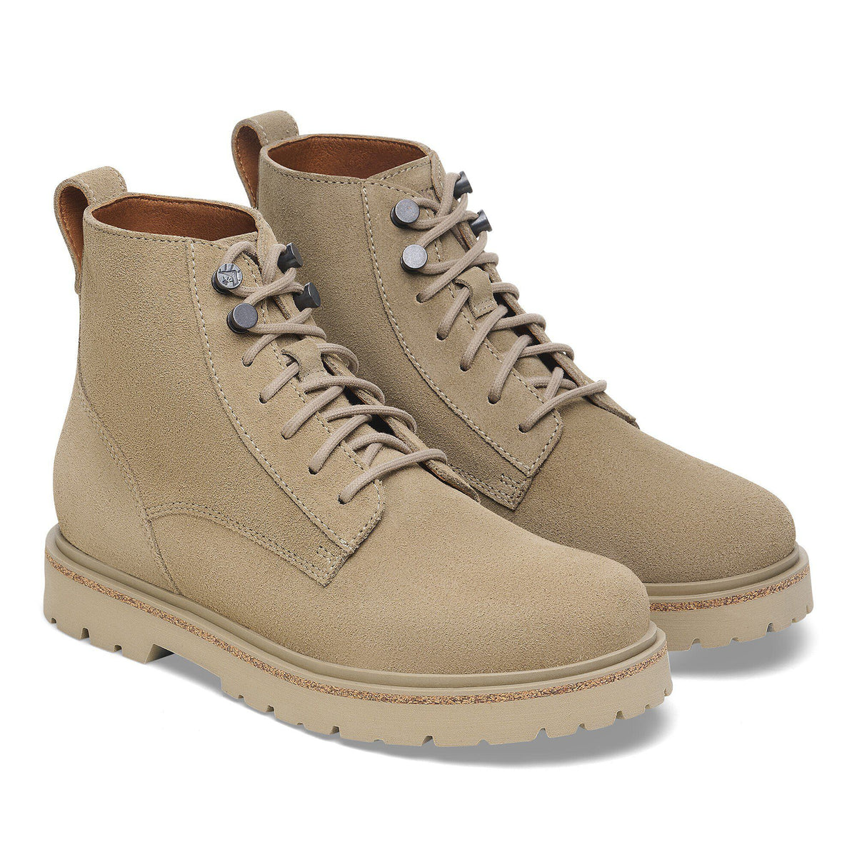 Highwood Lace Mid Women Suede Leather in Color Taupe | Birkenstock