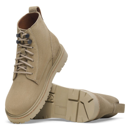 Highwood Lace Mid Women Suede Leather in Color Taupe | Birkenstock