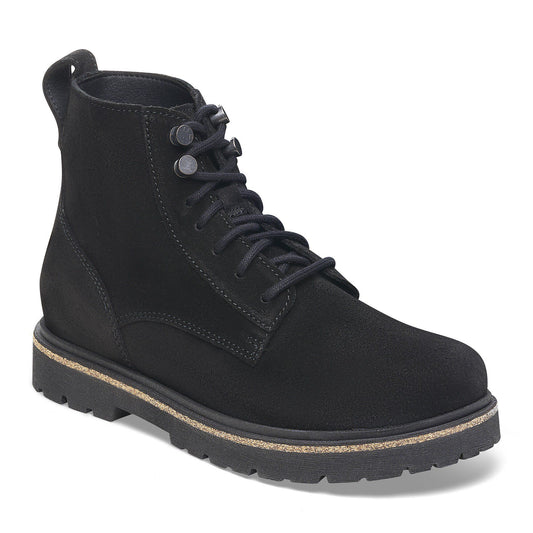 Highwood Lace Mid Women Suede Leather in Color Black | Birkenstock
