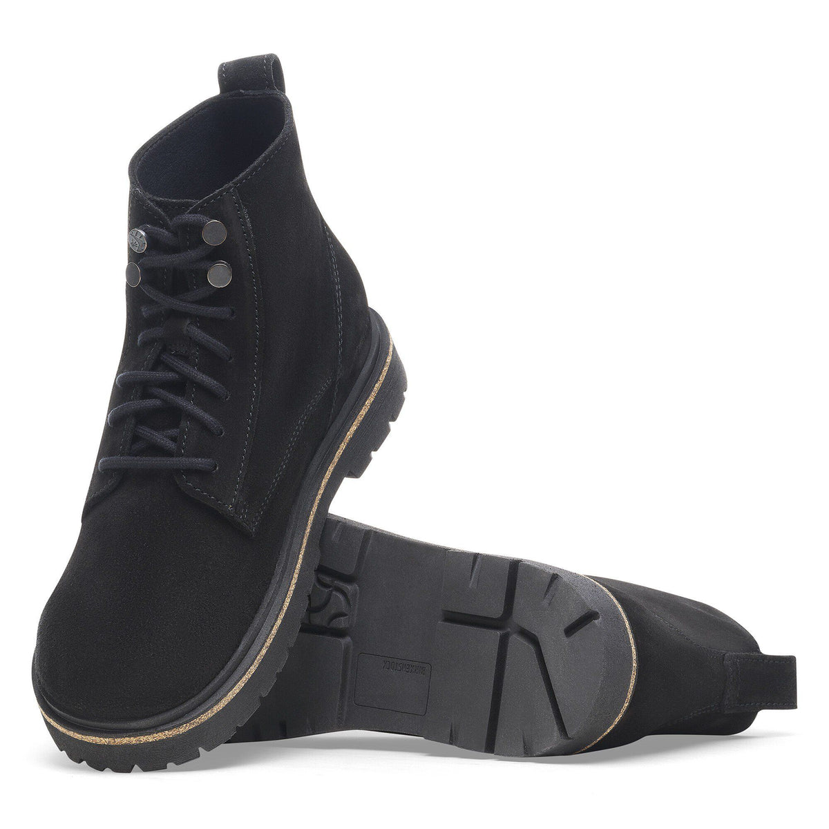 Highwood Lace Mid Women Suede Leather in Color Black | Birkenstock