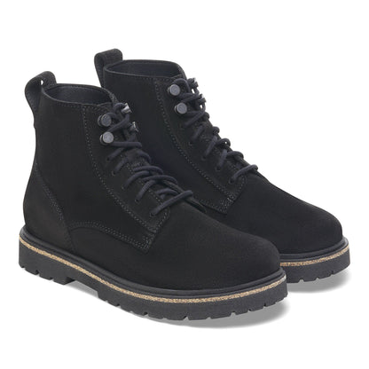 Highwood Lace Mid Women Suede Leather in Color Black | Birkenstock