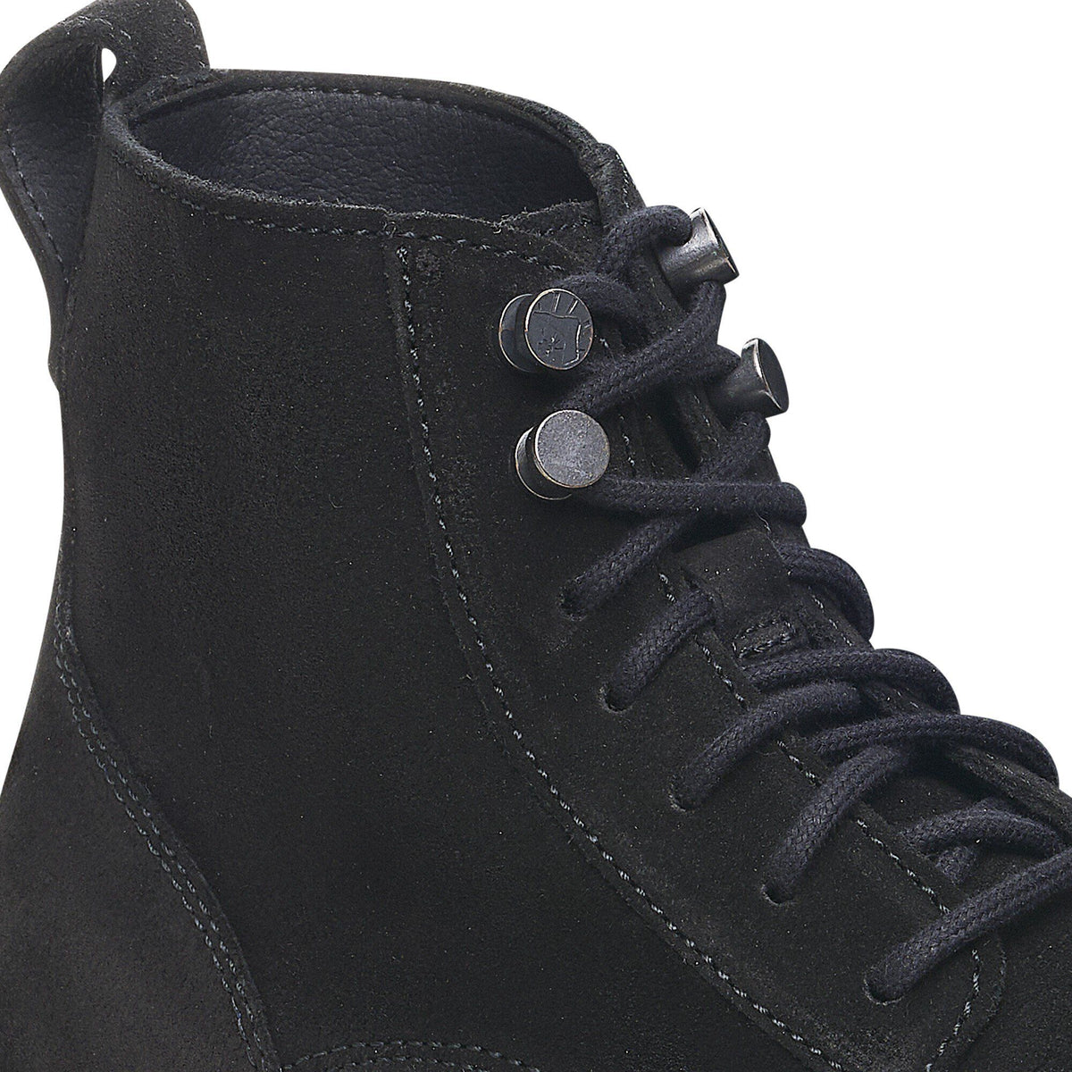Highwood Lace Mid Women Suede Leather in Color Black | Birkenstock
