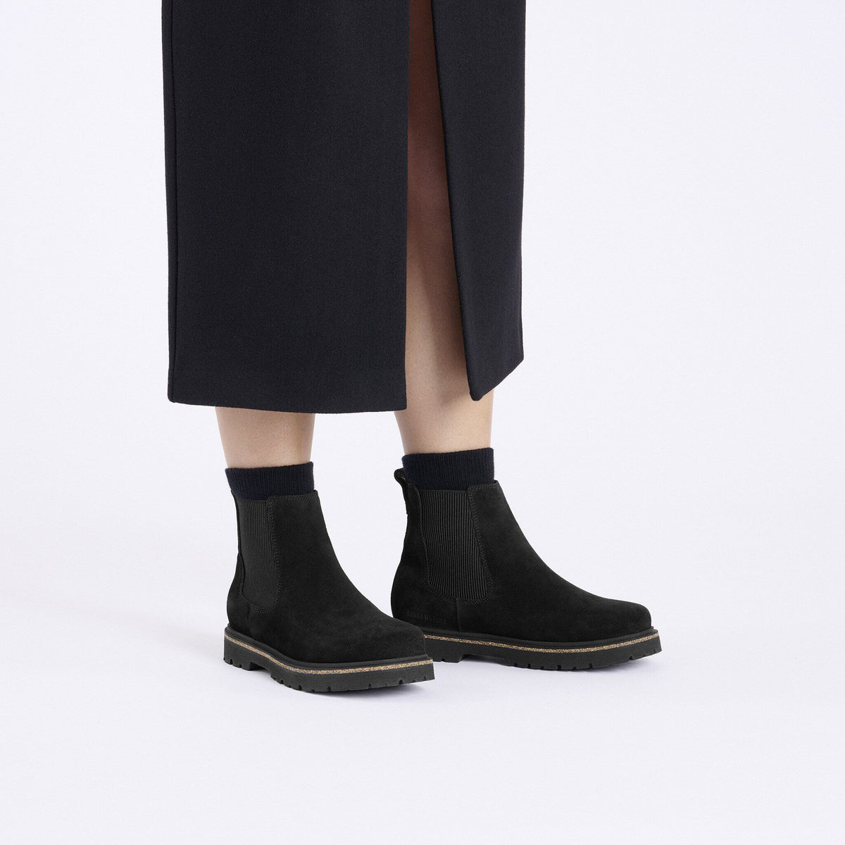 Highwood Slip On Women Suede Leather in Color Black | Birkenstock
