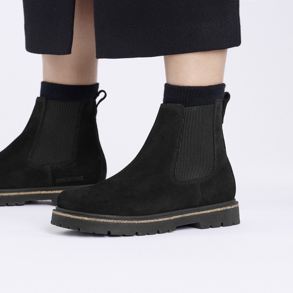 Highwood Slip On Women Suede Leather in Color Black | Birkenstock