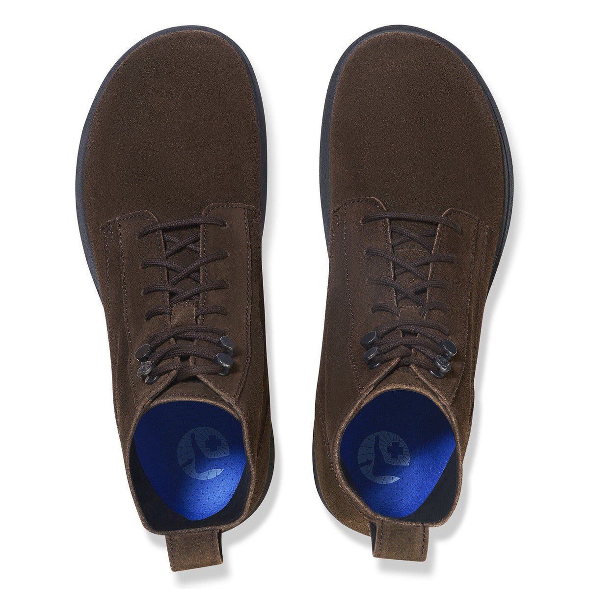 Highwood Lace Mid Men Suede Leather in Color Mocha | Birkenstock