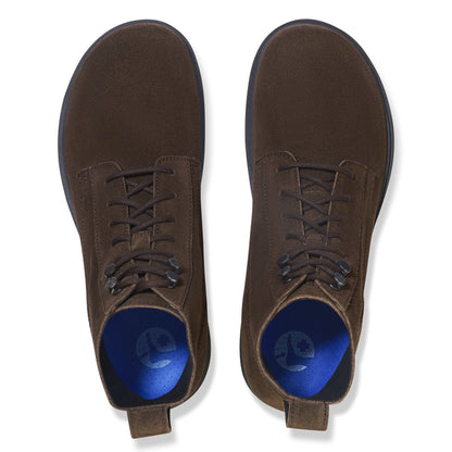 Highwood Lace Mid Men Suede Leather in Color Mocha | Birkenstock