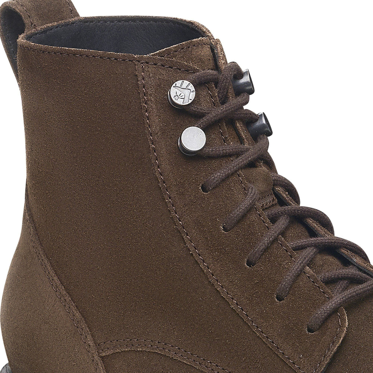 Highwood Lace Mid Men Suede Leather in Color Mocha | Birkenstock