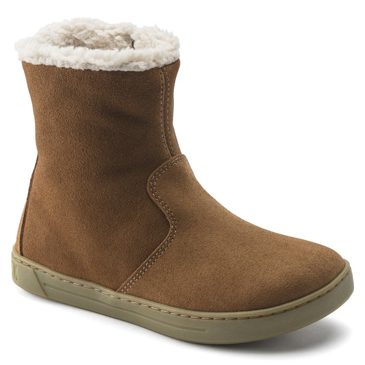 Lille Kids Suede Leather in Color Mink | Birkenstock