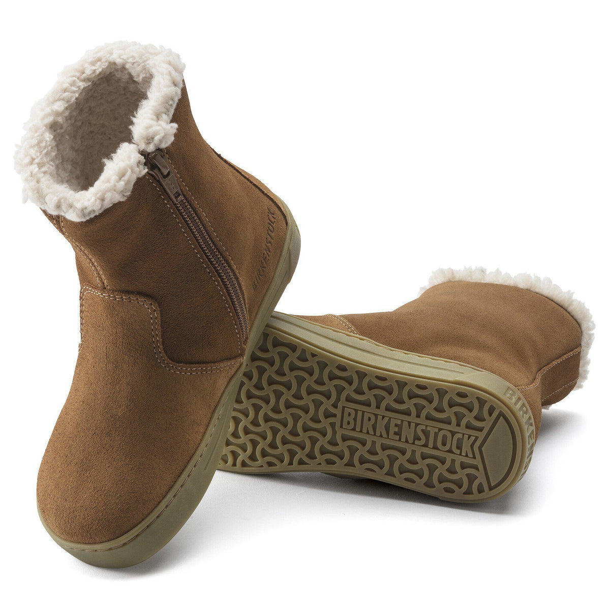 Lille Kids Suede Leather in Color Mink | Birkenstock