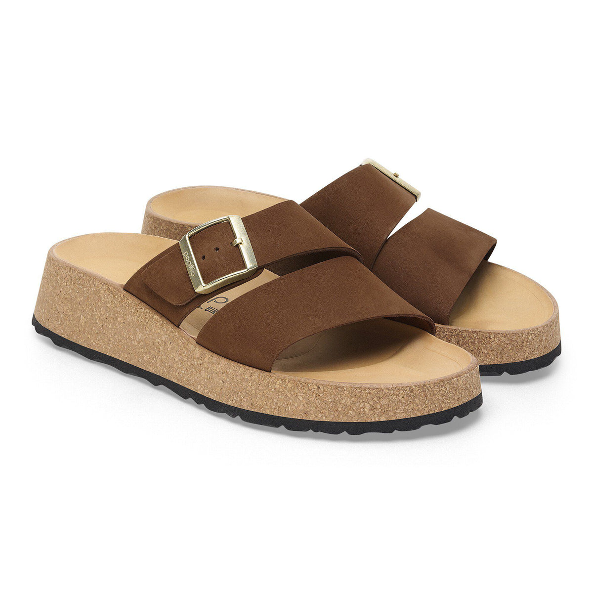 Almina Nubuck Leather in Color Dark Tea | Birkenstock