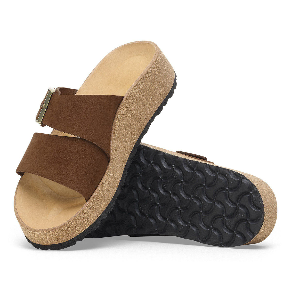 Almina Nubuck Leather in Color Dark Tea | Birkenstock