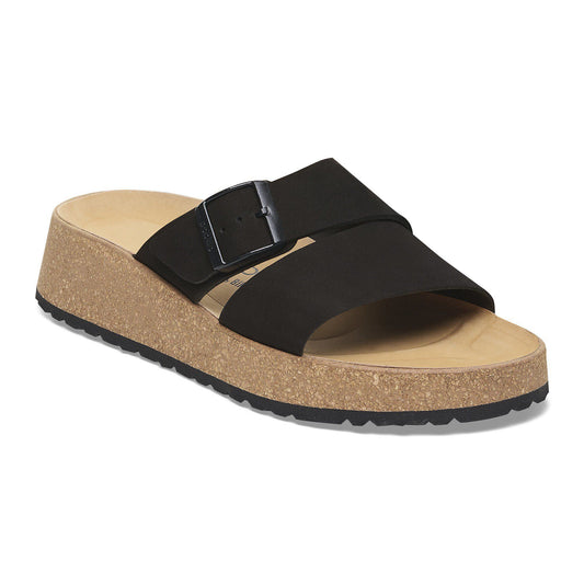 Almina Nubuck Leather in Color Black | Birkenstock