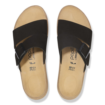 Almina Nubuck Leather in Color Black | Birkenstock