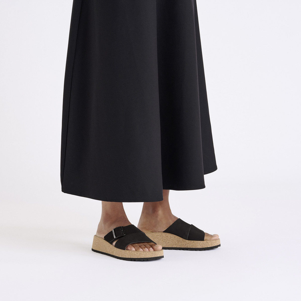 Almina Nubuck Leather in Color Black | Birkenstock