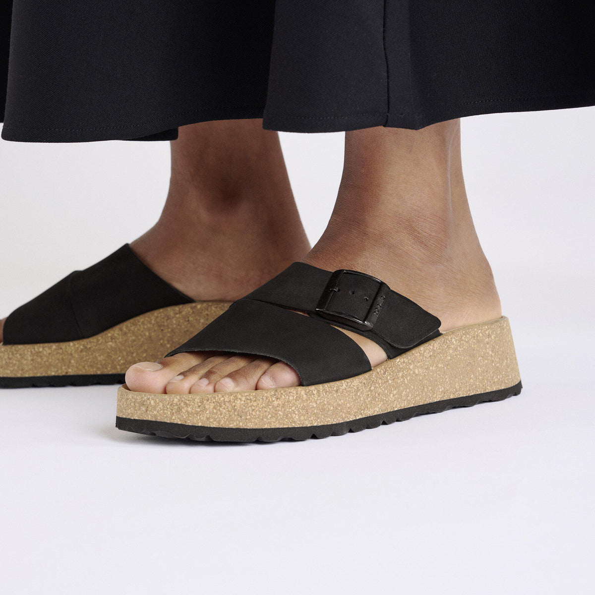 Almina Nubuck Leather in Color Black | Birkenstock