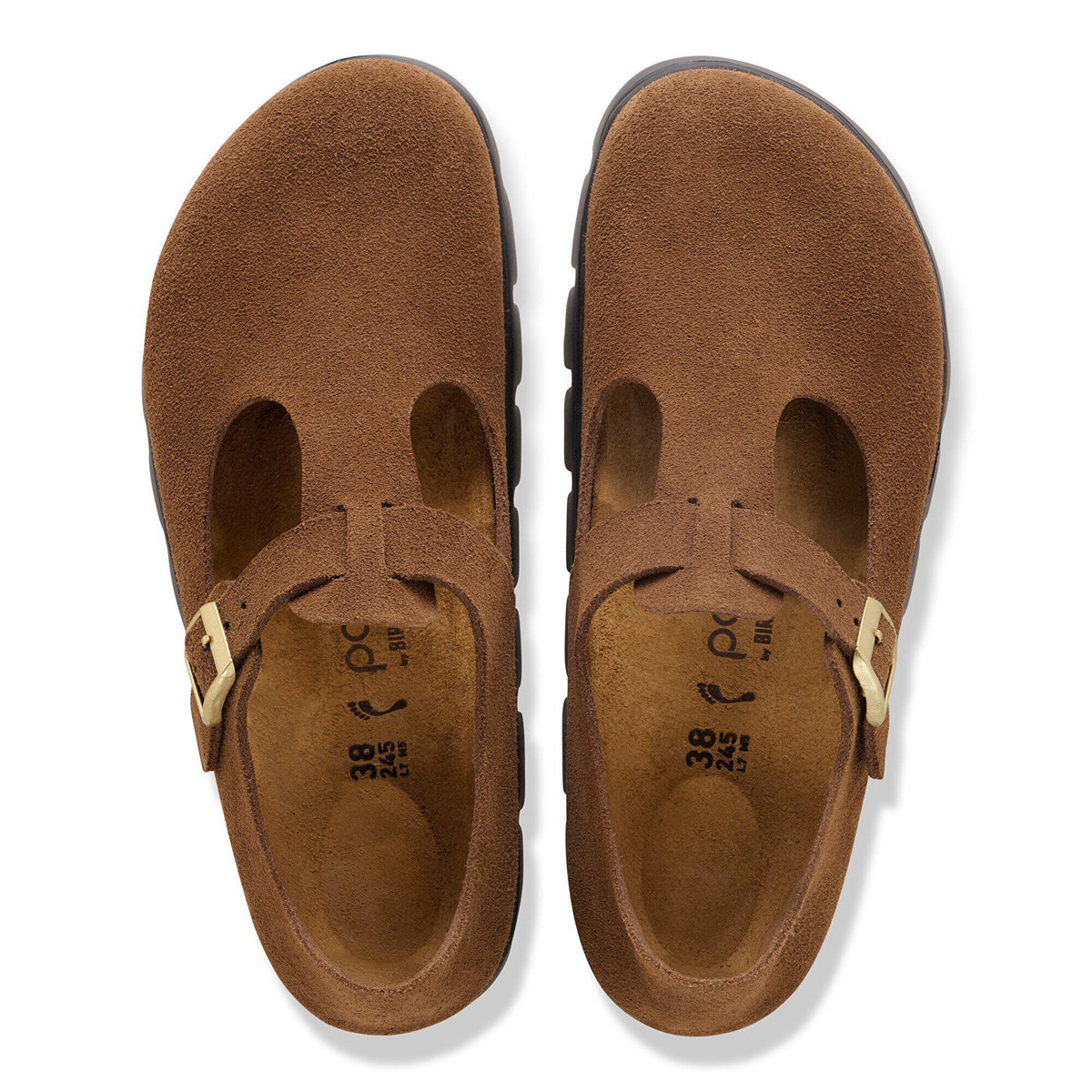 Paris Chunky Suede Leather in Color Dark Tea | Birkenstock