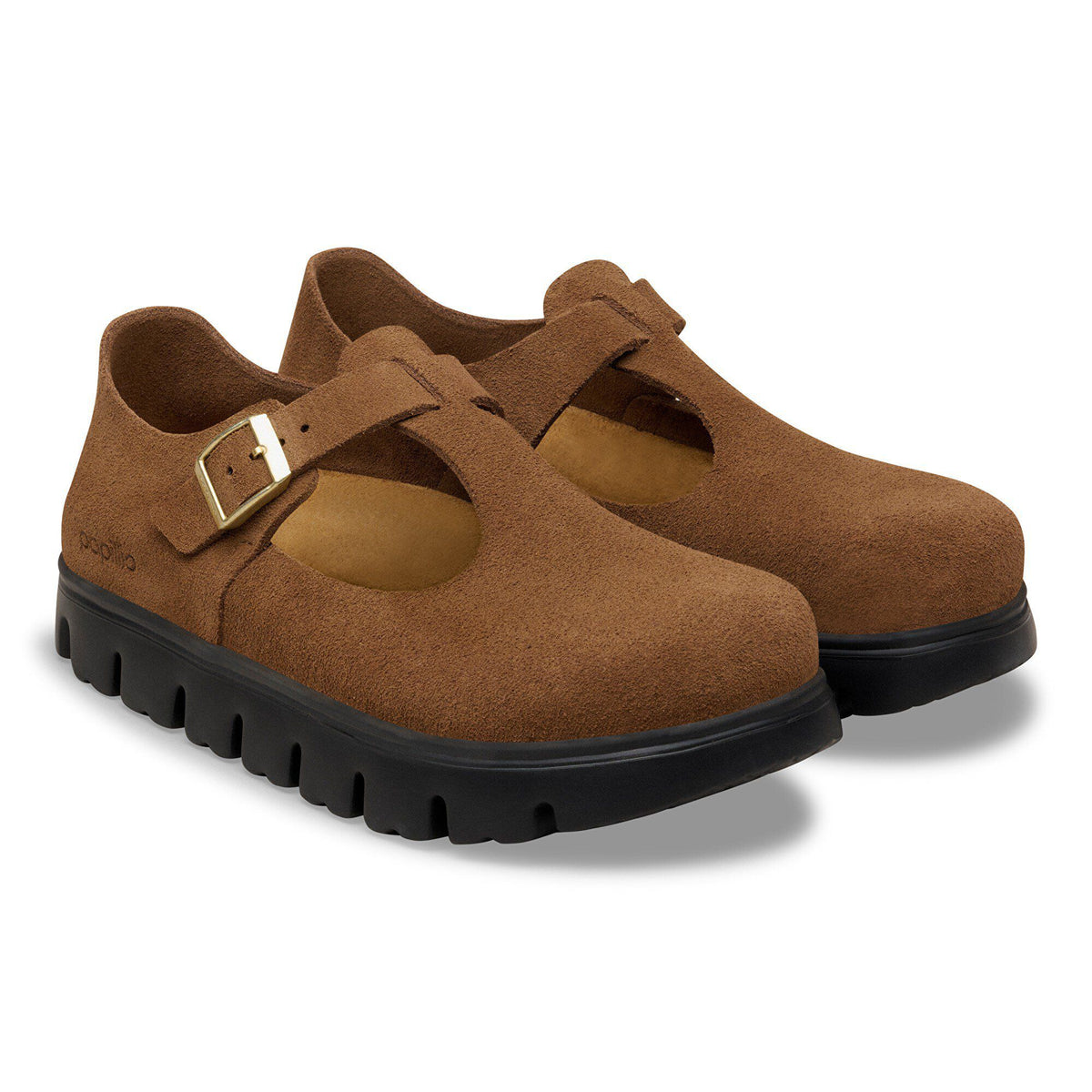 Paris Chunky Suede Leather in Color Dark Tea | Birkenstock