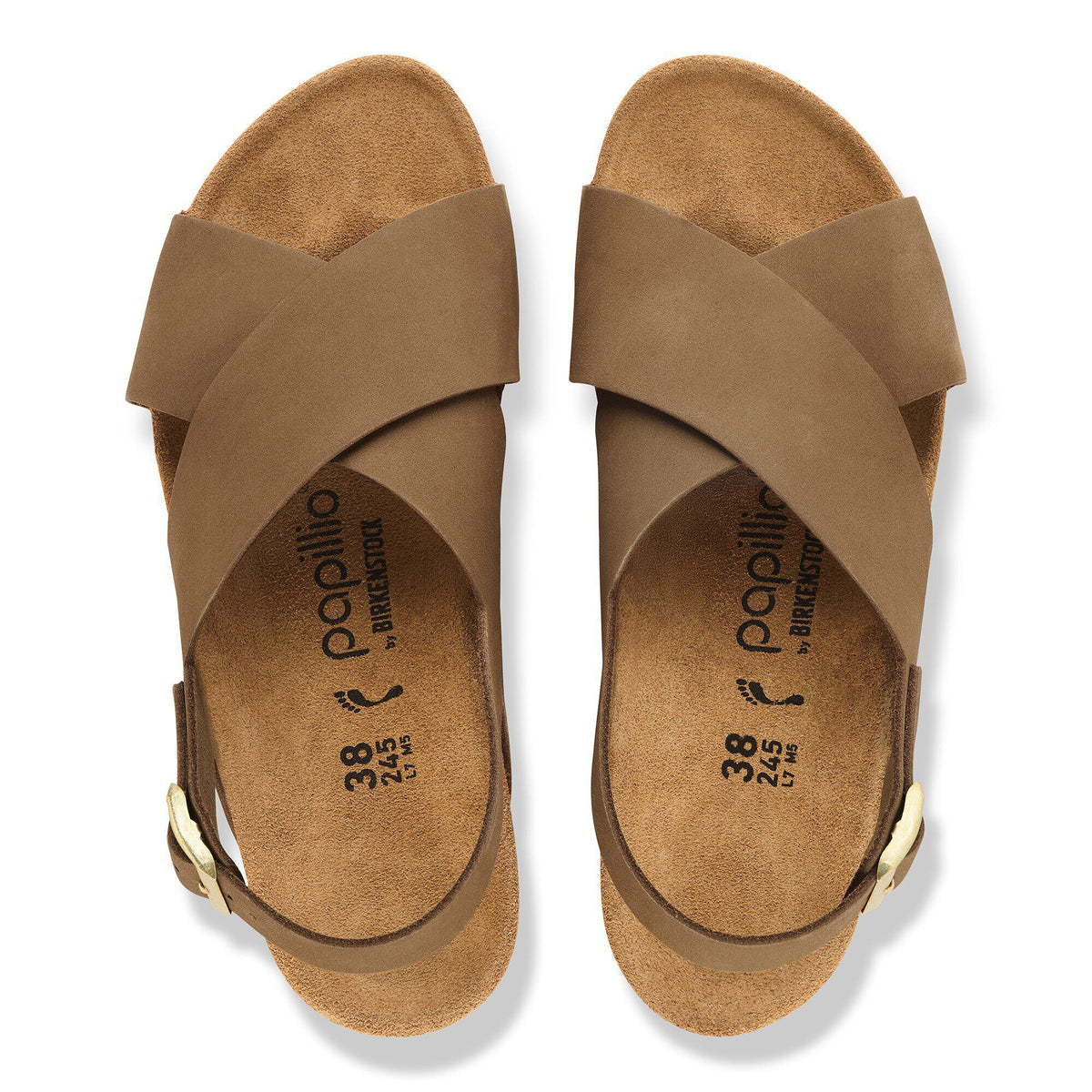Samira Nubuck Leather in Color Dark Tea | Birkenstock