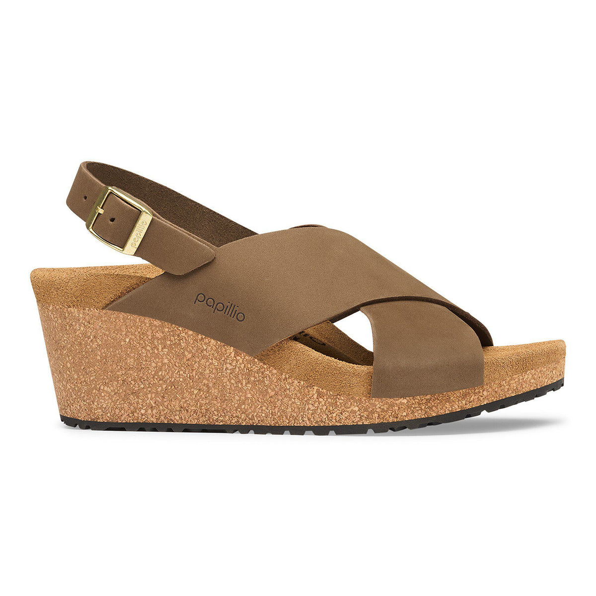 Samira Nubuck Leather in Color Dark Tea | Birkenstock