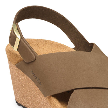 Samira Nubuck Leather in Color Dark Tea | Birkenstock