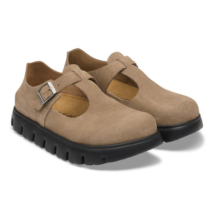 Paris Chunky Suede Leather in Color Gray Taupe | Birkenstock