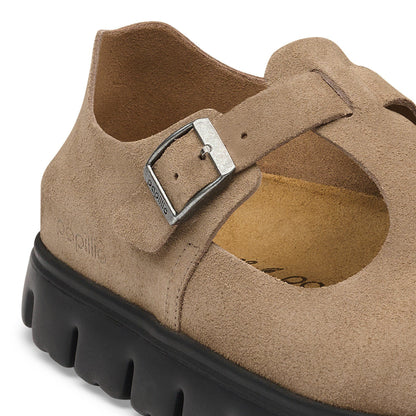 Paris Chunky Suede Leather in Color Gray Taupe | Birkenstock