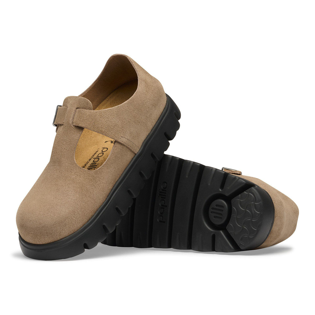 Paris Chunky Suede Leather in Color Gray Taupe | Birkenstock