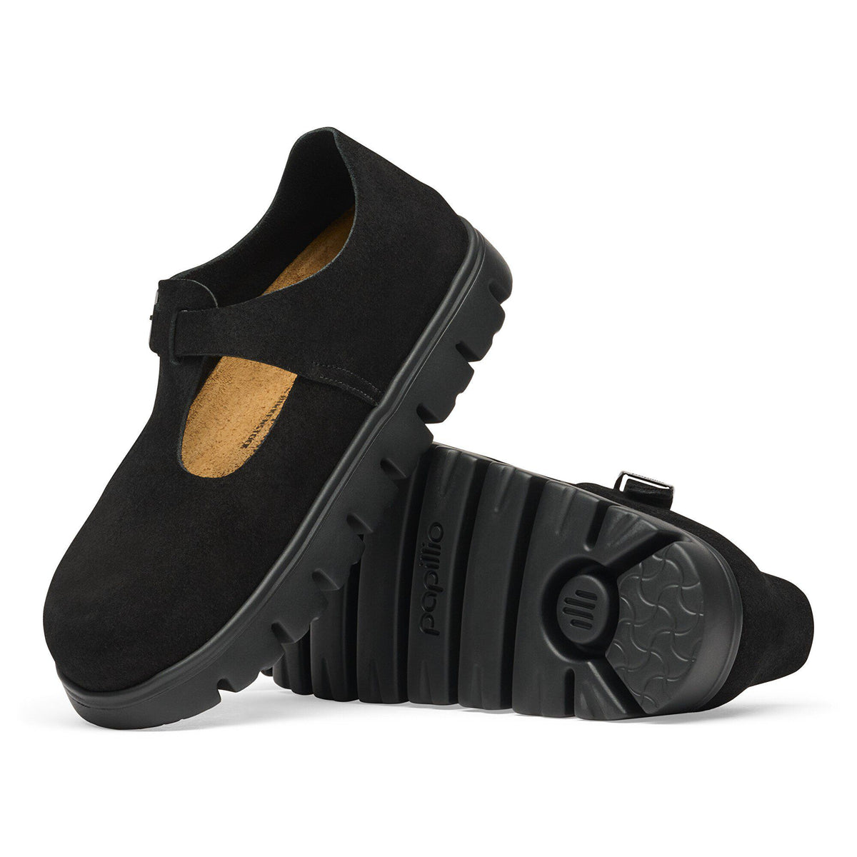 Paris Chunky Suede Leather in Color Black | Birkenstock