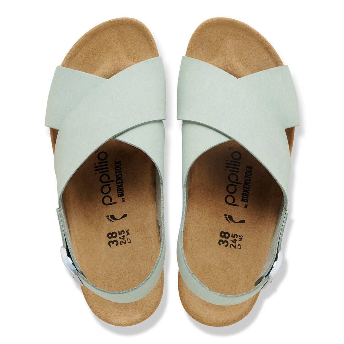 Samira Nubuck Leather in Color Pure Sage | Birkenstock
