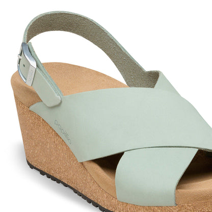 Samira Nubuck Leather in Color Pure Sage | Birkenstock