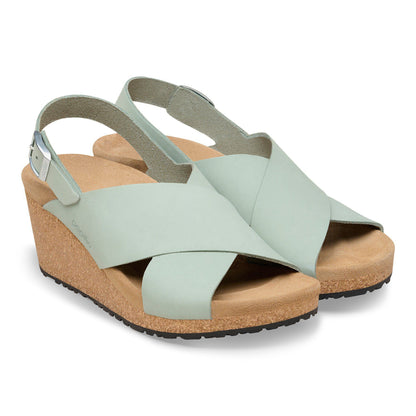 Samira Nubuck Leather in Color Pure Sage | Birkenstock