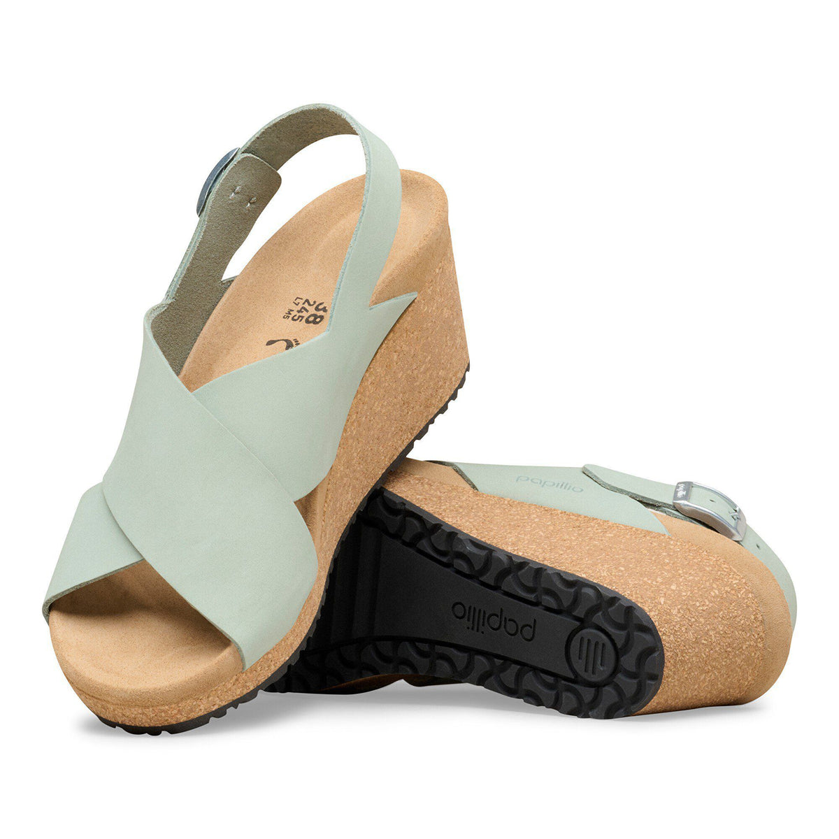 Samira Nubuck Leather in Color Pure Sage | Birkenstock