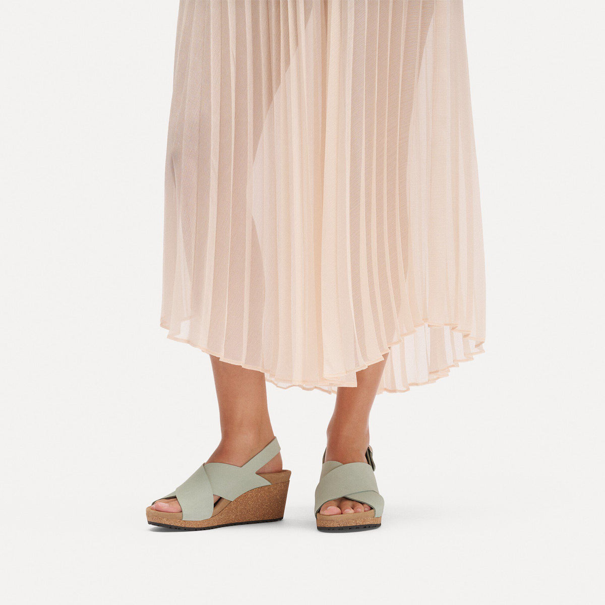 Samira Nubuck Leather in Color Pure Sage | Birkenstock