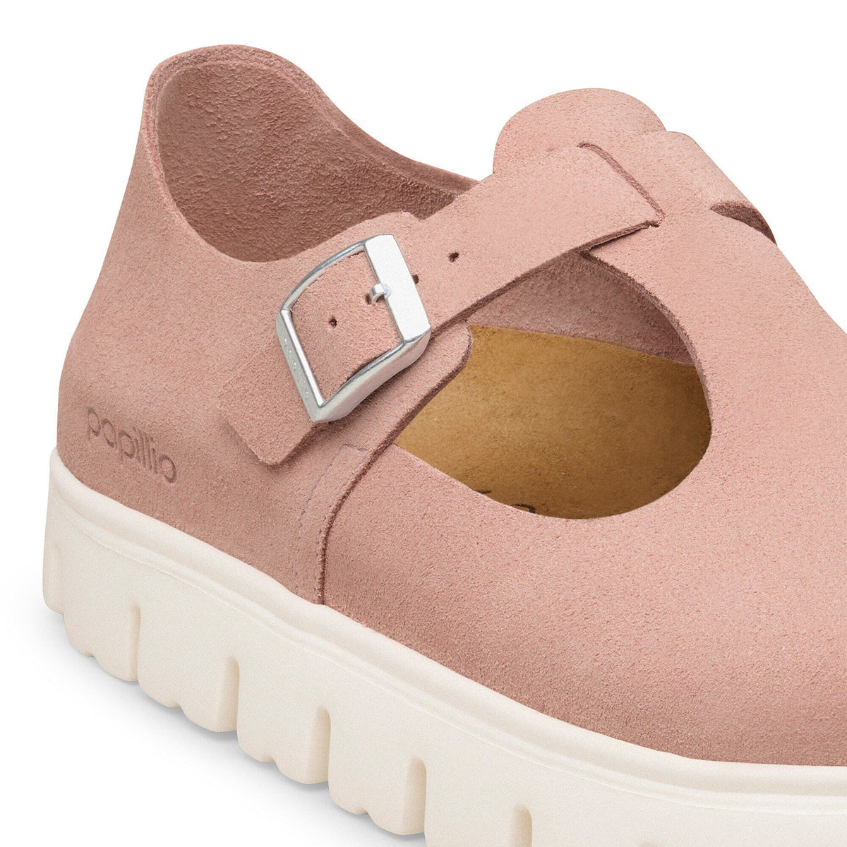 Paris Chunky Suede Leather in Color Pink Clay | Birkenstock