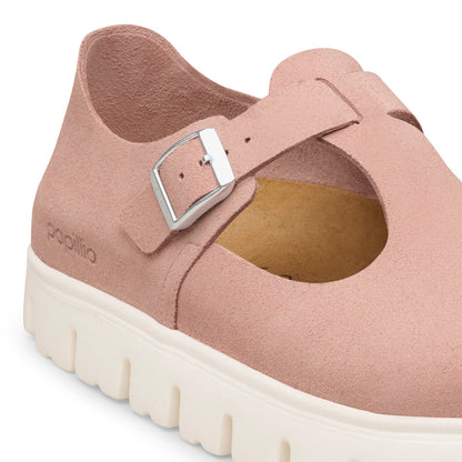 Paris Chunky Suede Leather in Color Pink Clay | Birkenstock