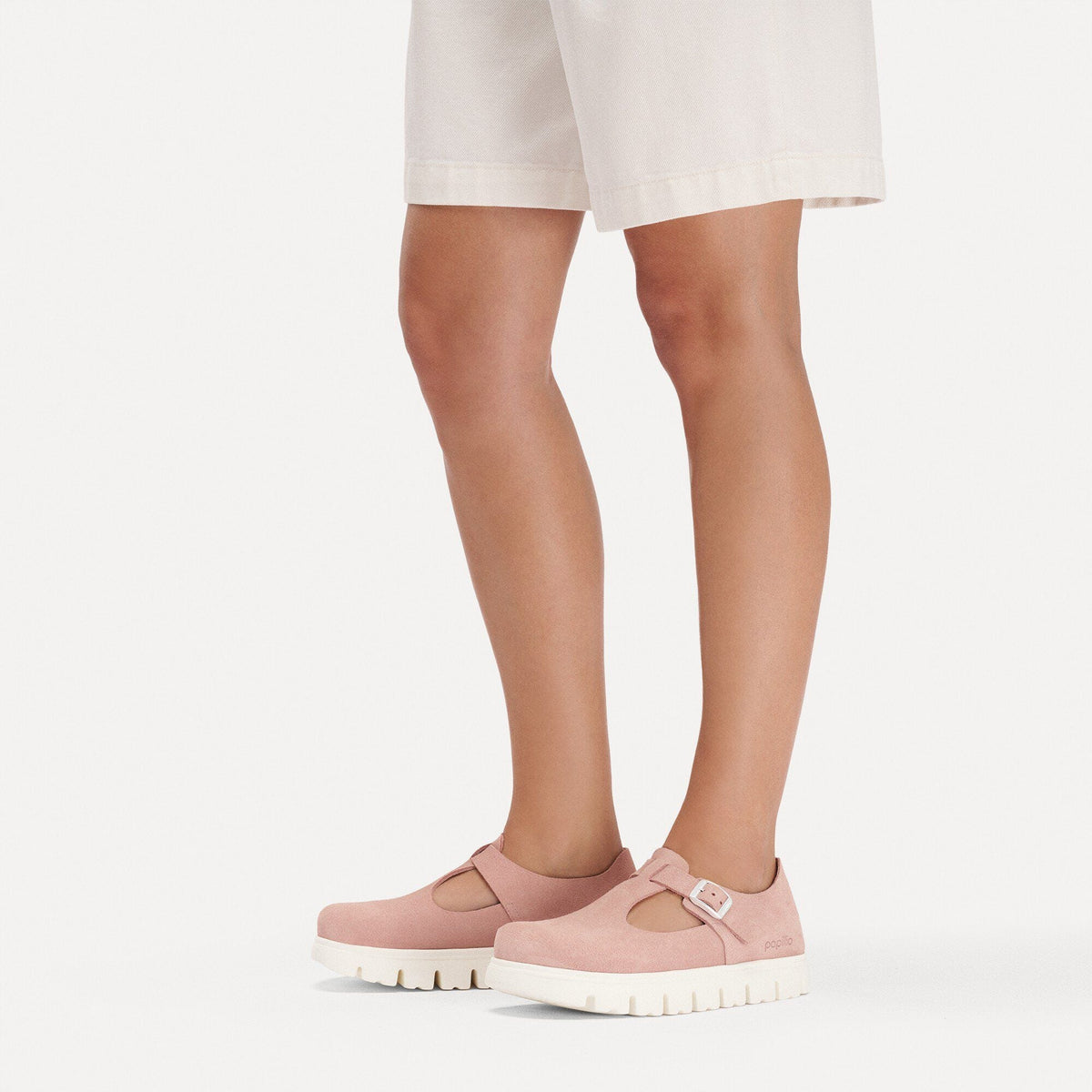 Paris Chunky Suede Leather in Color Pink Clay | Birkenstock