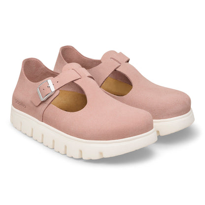 Paris Chunky Suede Leather in Color Pink Clay | Birkenstock