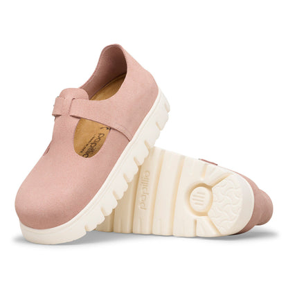 Paris Chunky Suede Leather in Color Pink Clay | Birkenstock