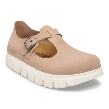 Paris Chunky Suede Leather in Color Warm Sand | Birkenstock