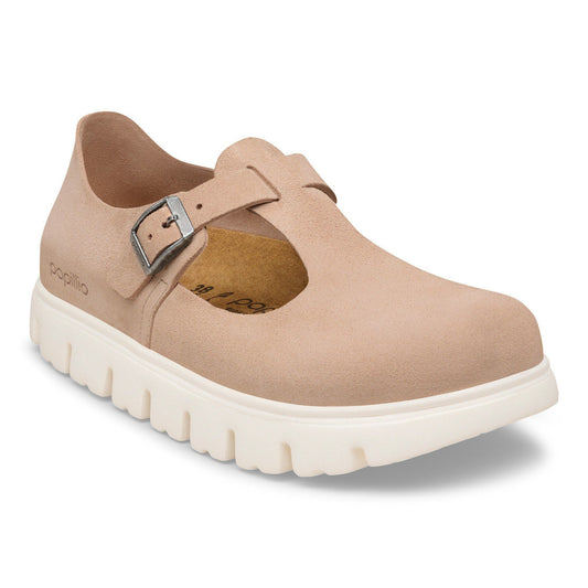 Paris Chunky Suede Leather in Color Warm Sand | Birkenstock