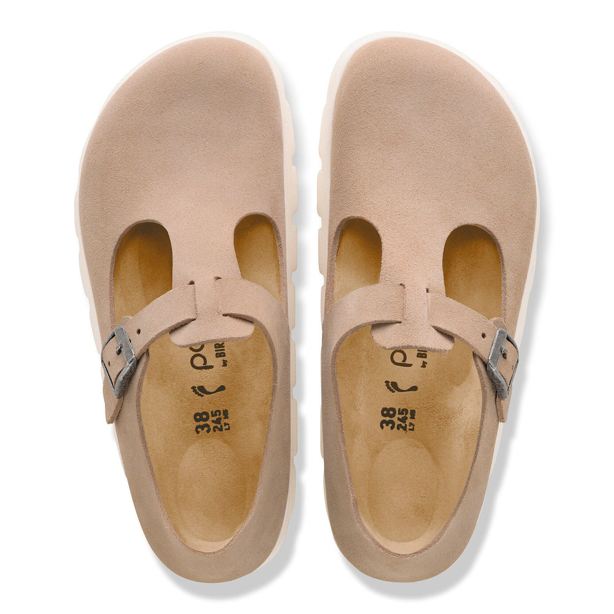 Paris Chunky Suede Leather in Color Warm Sand | Birkenstock