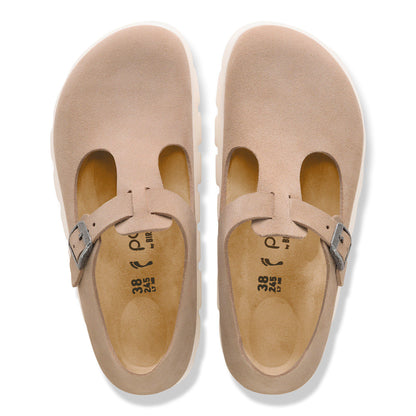 Paris Chunky Suede Leather in Color Warm Sand | Birkenstock