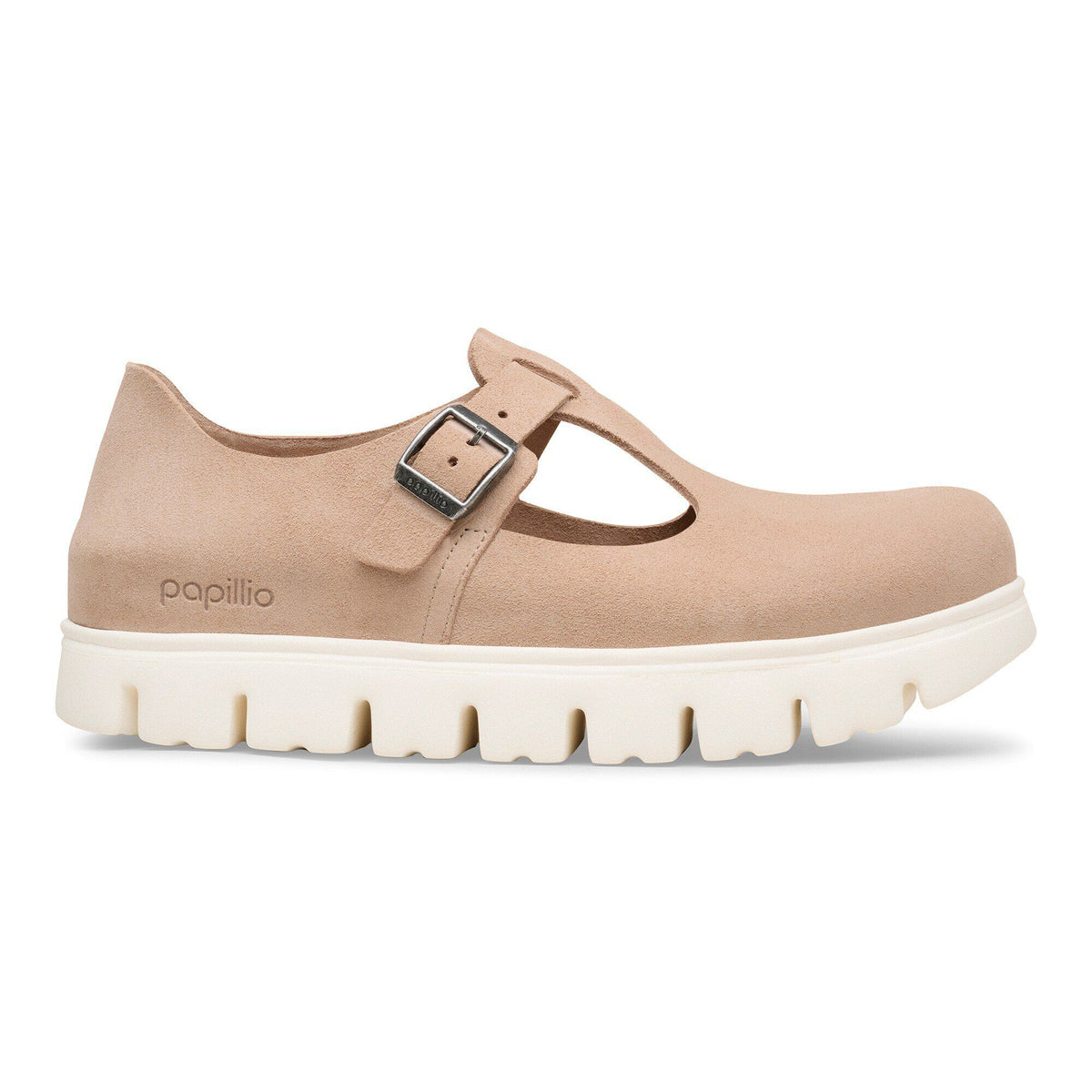 Paris Chunky Suede Leather in Color Warm Sand | Birkenstock